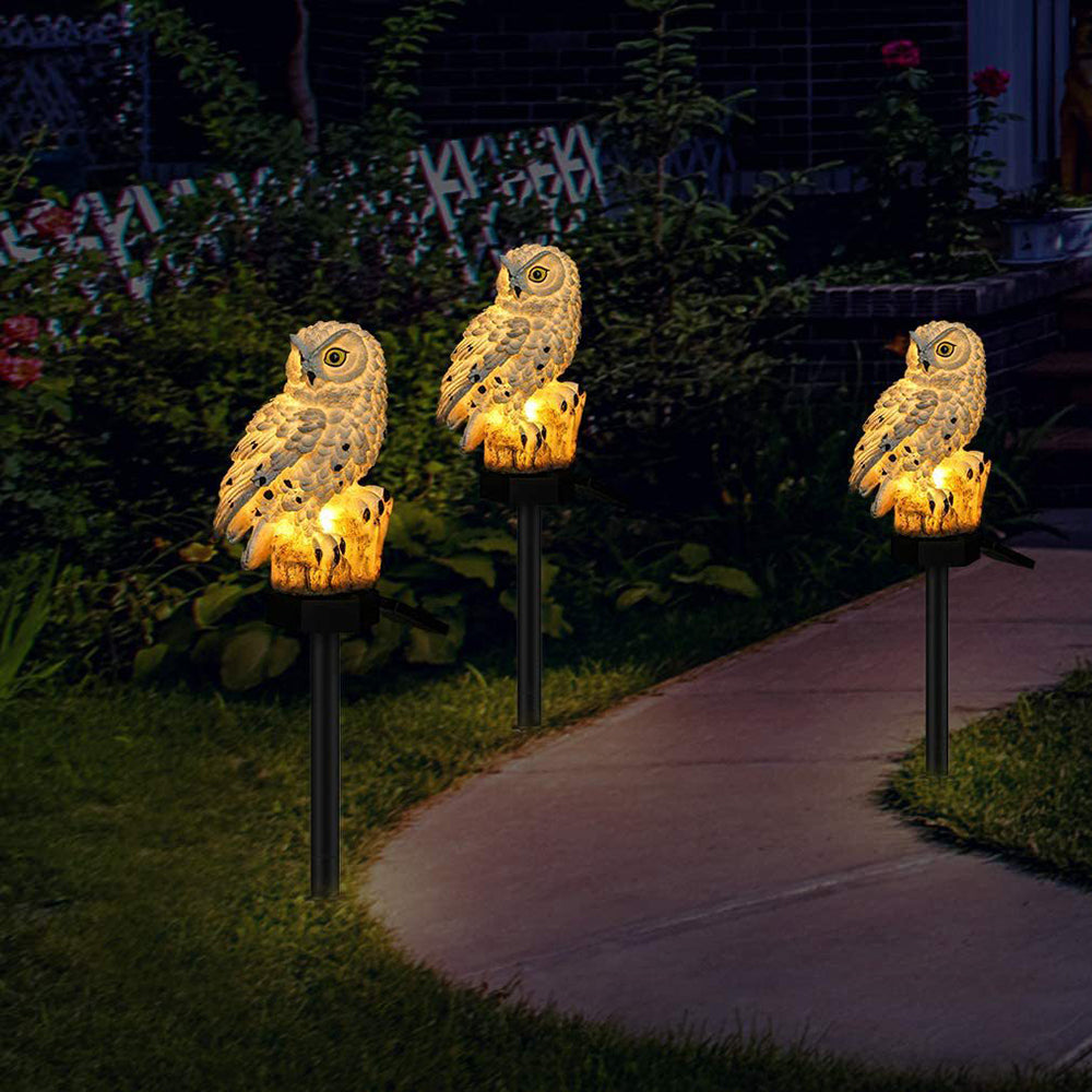 Kalsten | Garden Light Solar Owl Outdoor LED Set