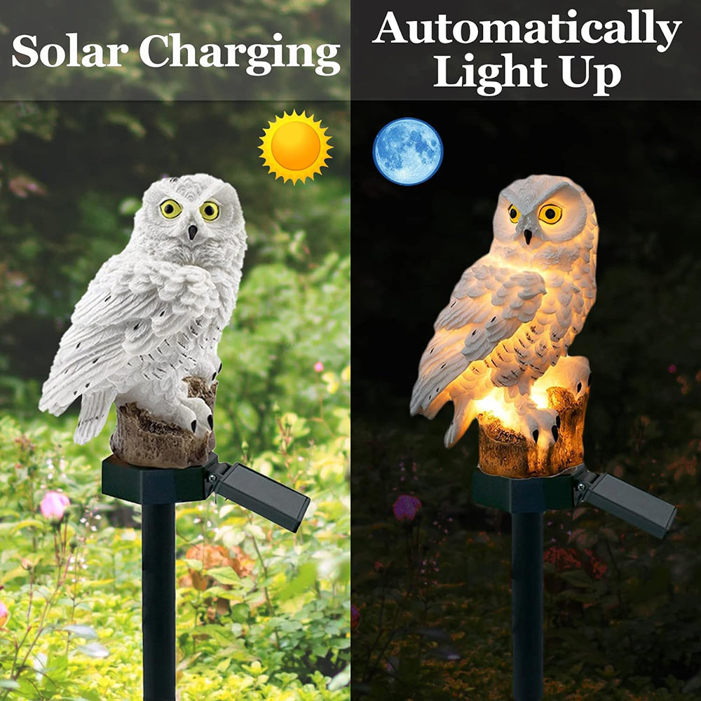 Kalsten | Garden Light Solar Owl Outdoor LED Set