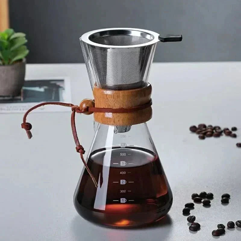 Kalsten | Chemex Coffee Pot with Hario V60 Dripper Set – Precision Brewing with Style
