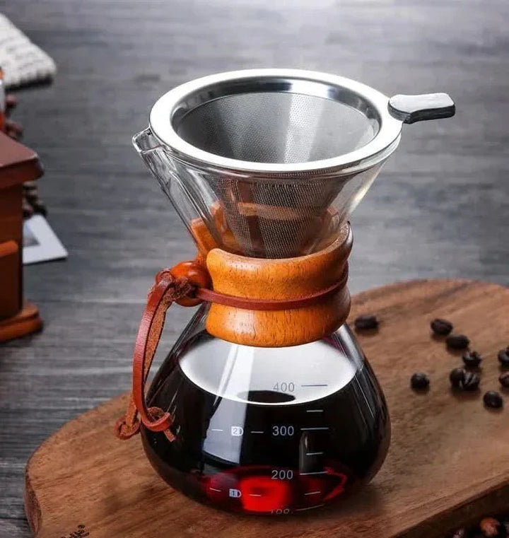 Kalsten | Chemex Coffee Pot with Hario V60 Dripper Set – Precision Brewing with Style