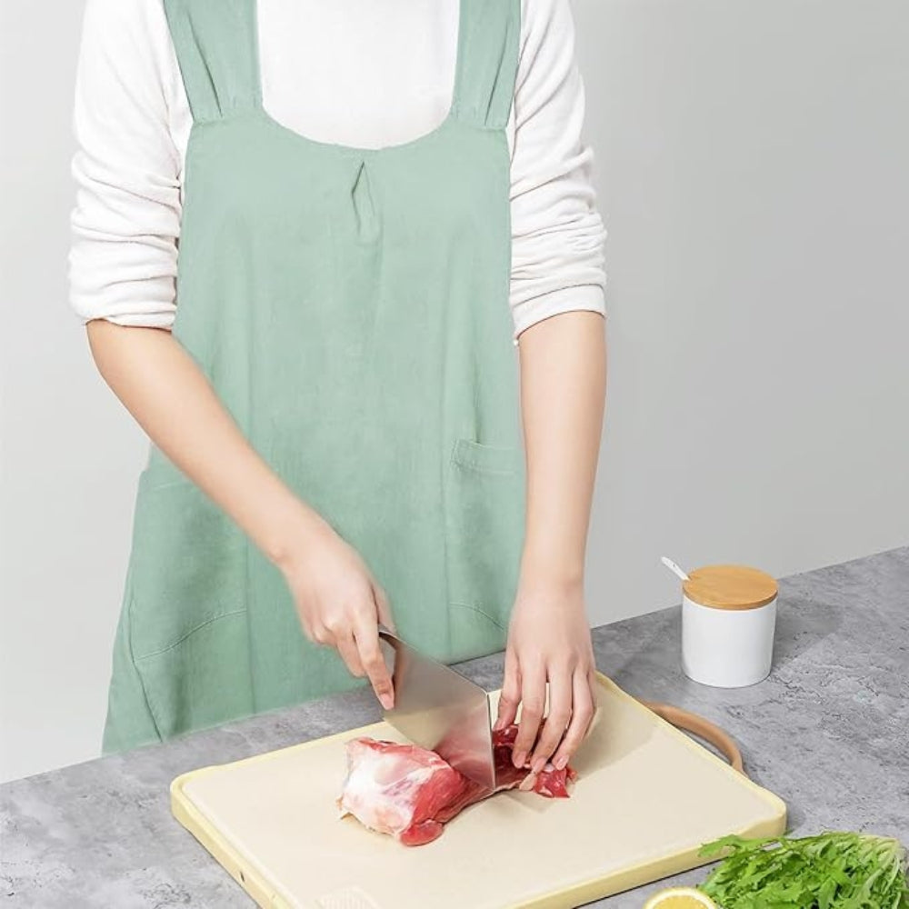 Cotton Crossback Apron with Pockets Noxord