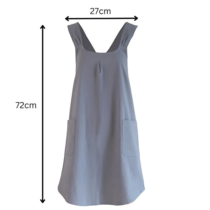 Cotton Crossback Apron with Pockets Noxord