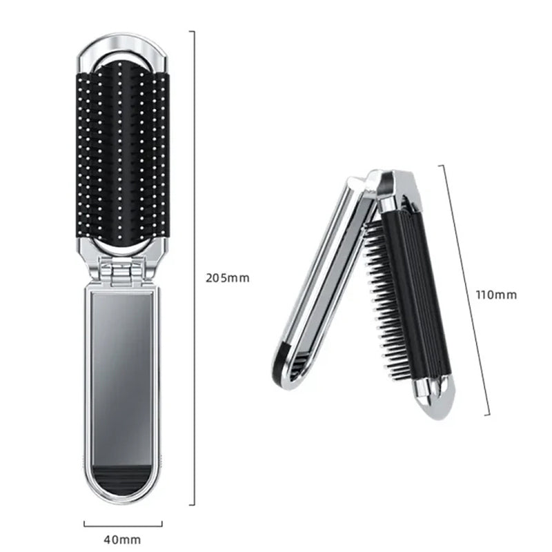 Kalsten | Travel Folding Mirror Hair Brush