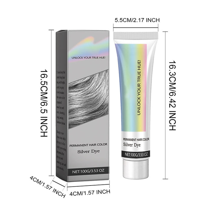 2-in-1 Natural Silver Hair Dye Essence