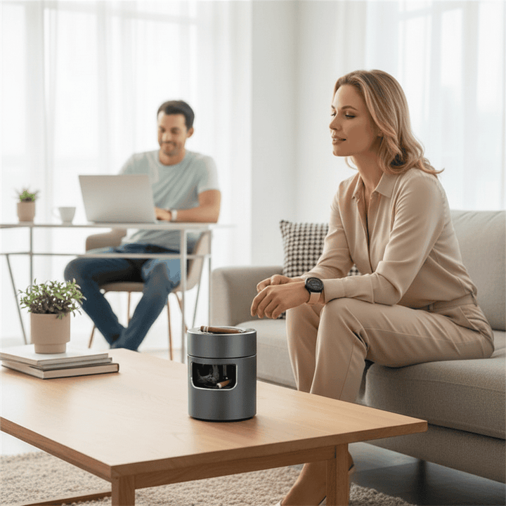 Kalsten | CLARASH – Smart USB Smokeless Ashtray with Advanced Air Filter