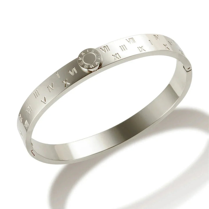 Kalsten | Classy Roman Numeral Bangle Bracelet and Rings