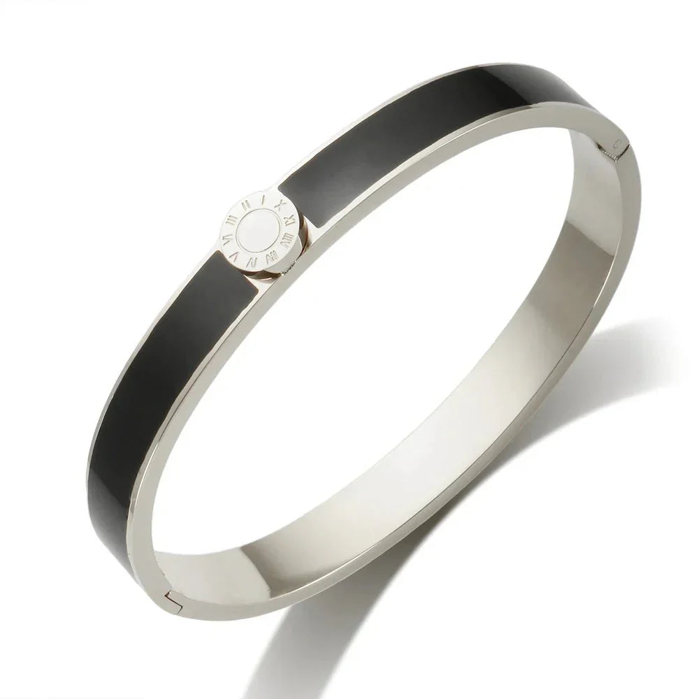 Kalsten | Classy Roman Numeral Bangle Bracelet and Rings