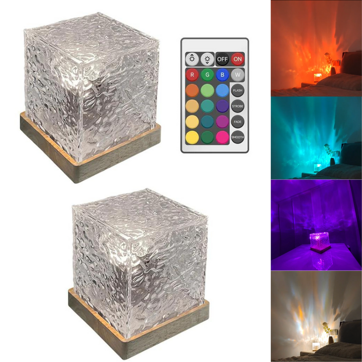 Table Lamp with Colour Changing Crystal Base | Noxord