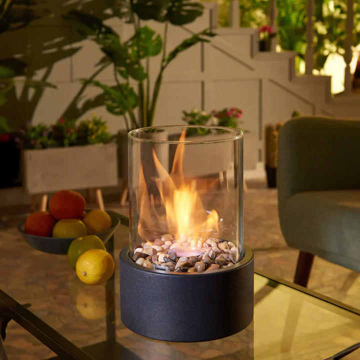 Kalsten | Fire Pit Tabletop Ethanol Burner with Glass