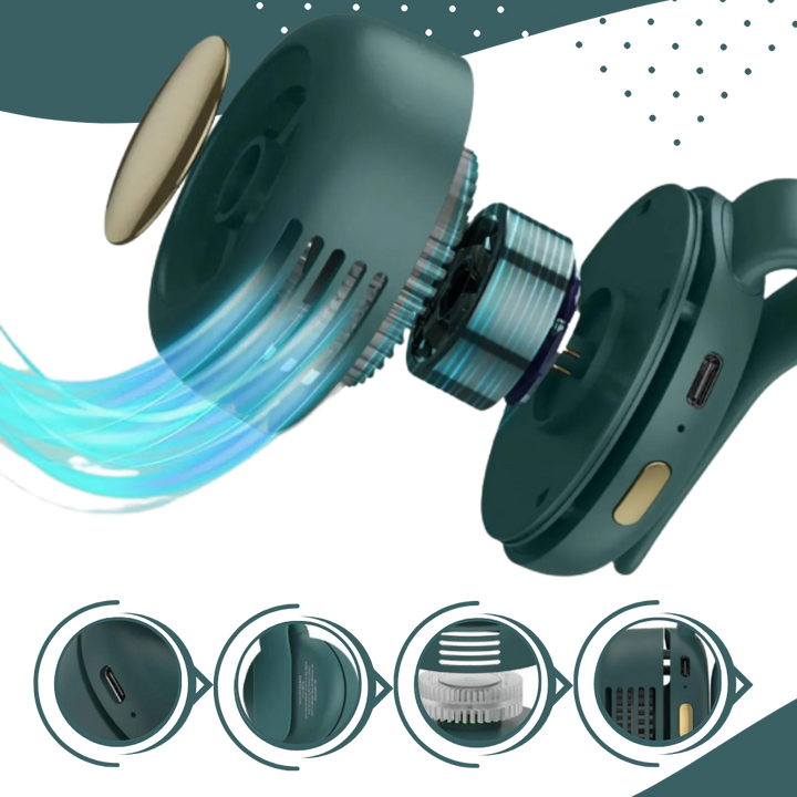 Conveniently Discreet 360 Clip On Fan | Kalsten