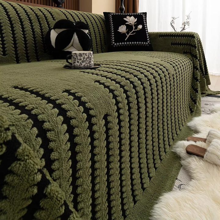 Vintage Tufted Microfiber Sofa Cover Noxord