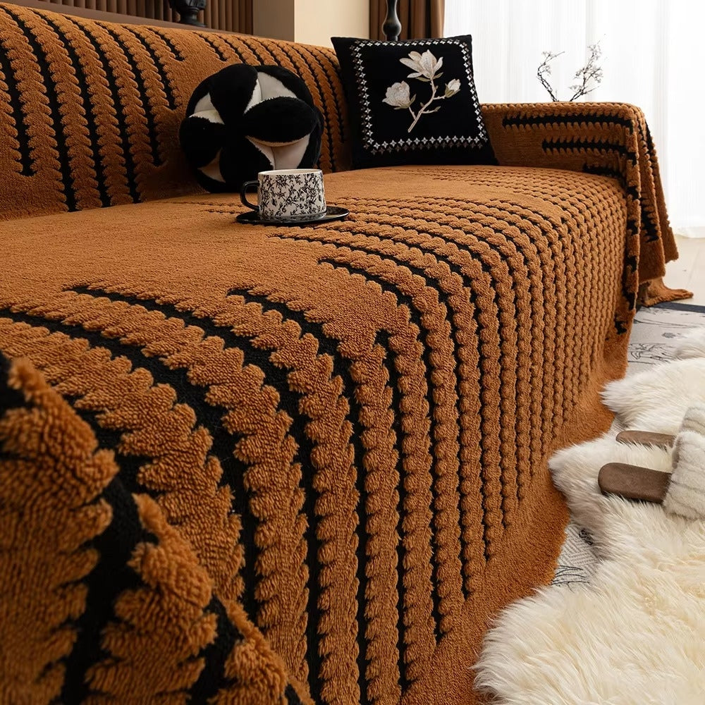 Vintage Tufted Microfiber Sofa Cover Noxord