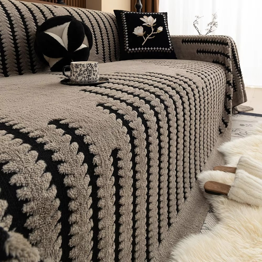Vintage Tufted Microfiber Sofa Cover Noxord