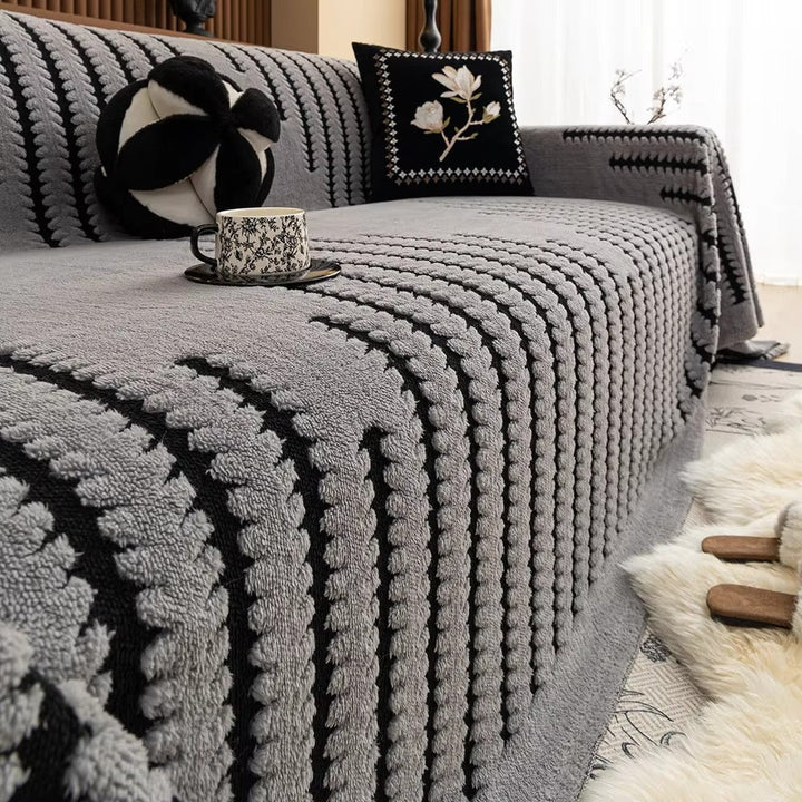 Vintage Tufted Microfiber Sofa Cover Noxord