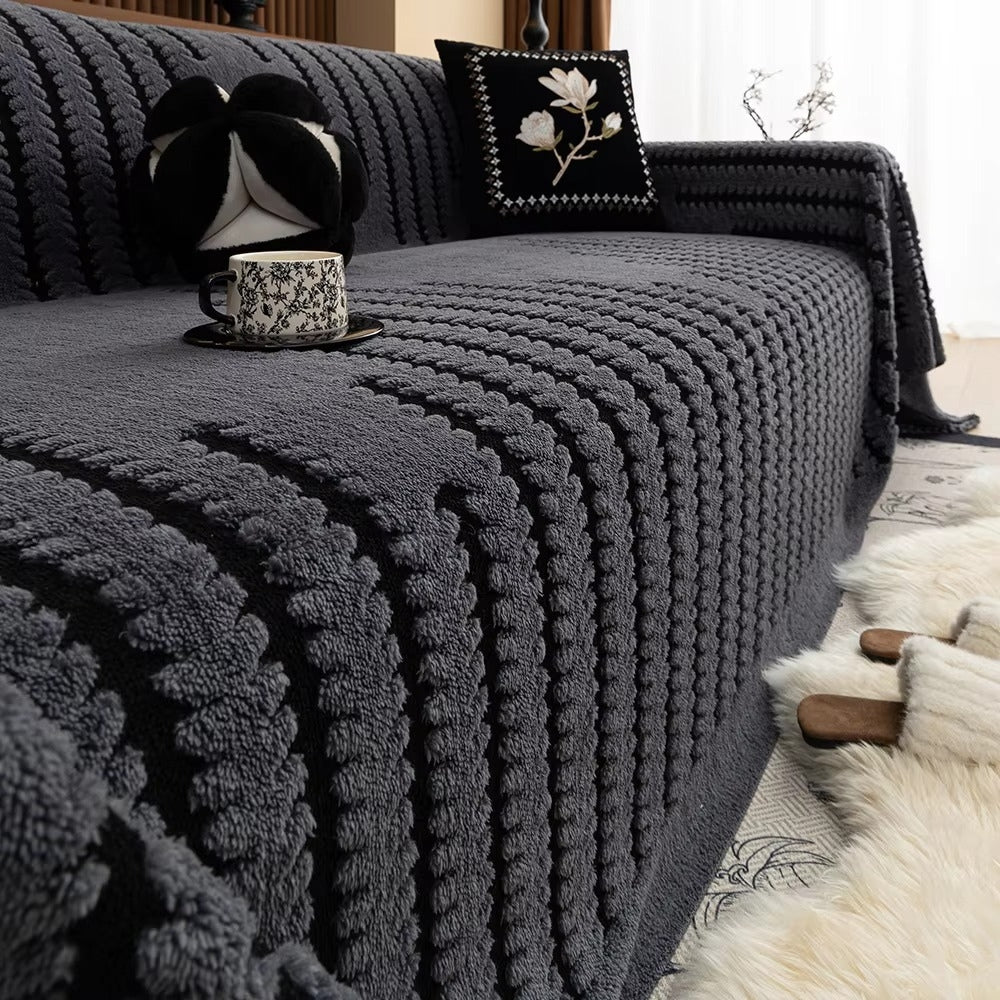 Vintage Tufted Microfiber Sofa Cover Noxord