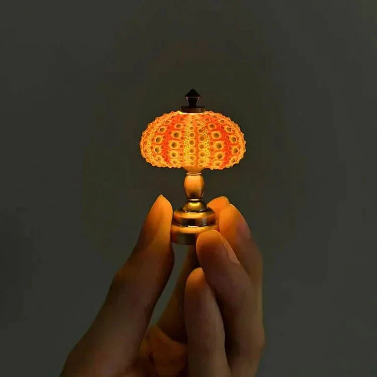 Table Lamp Mini Sea Urchin Shell Light | Kalsten