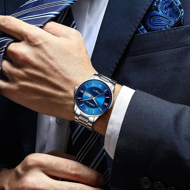 Kalsten | Men's Luxury Waterproof Sports Watch – Stainless Steel Quartz Chronograph