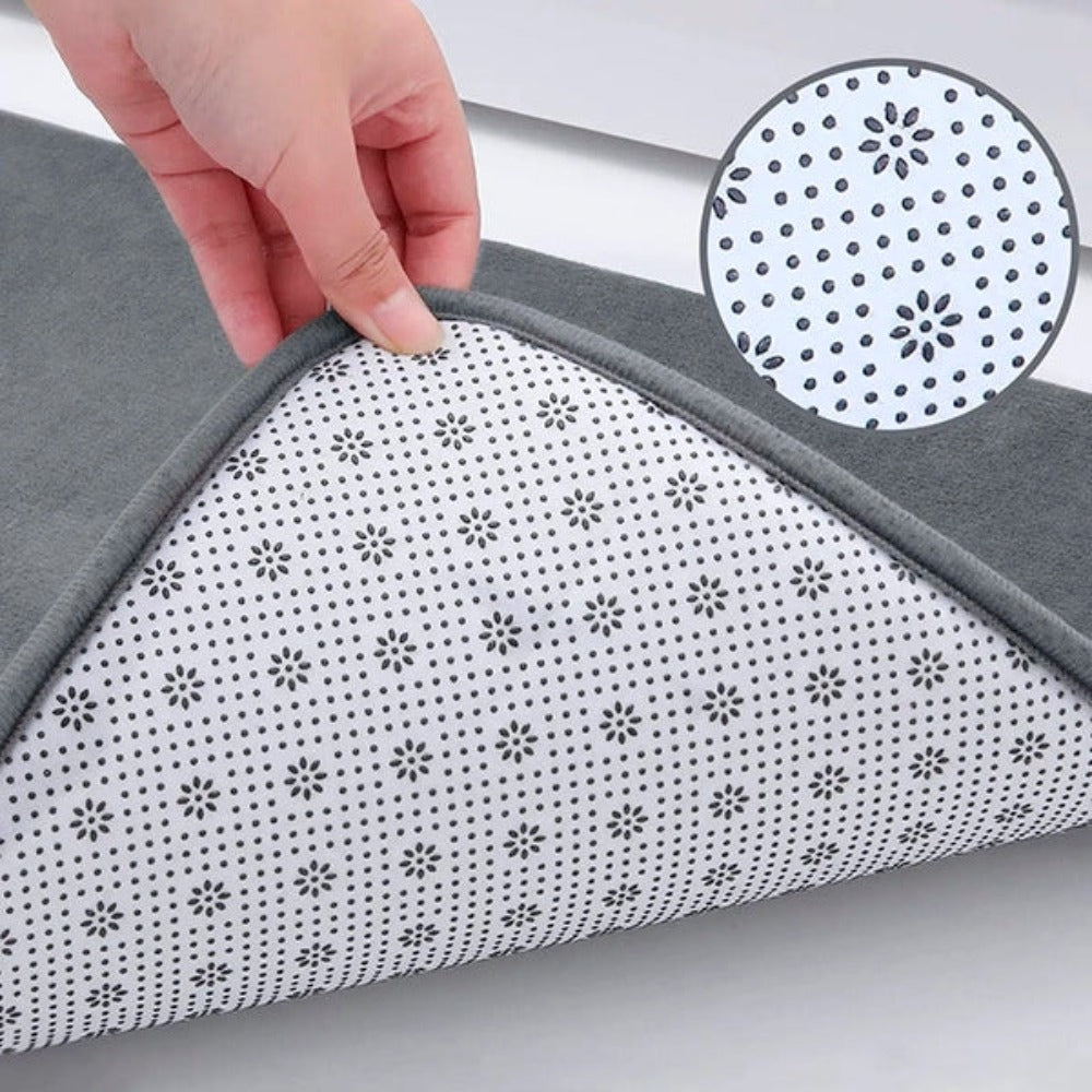 Plush Microfiber Non-Slip Bath Mat Noxord