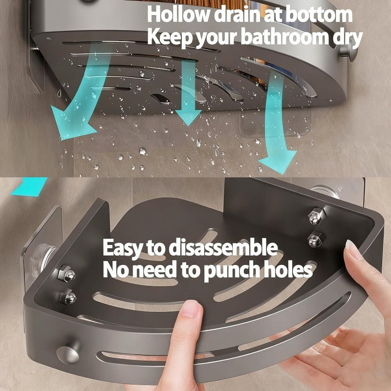 No-Drill Triangle Shower Shelf | Kalsten
