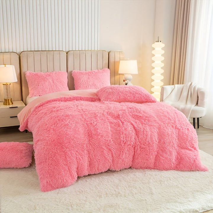Ultra Soft Plush Duvet Cover Set with Zipper - Luxury & Comfort Kalsten