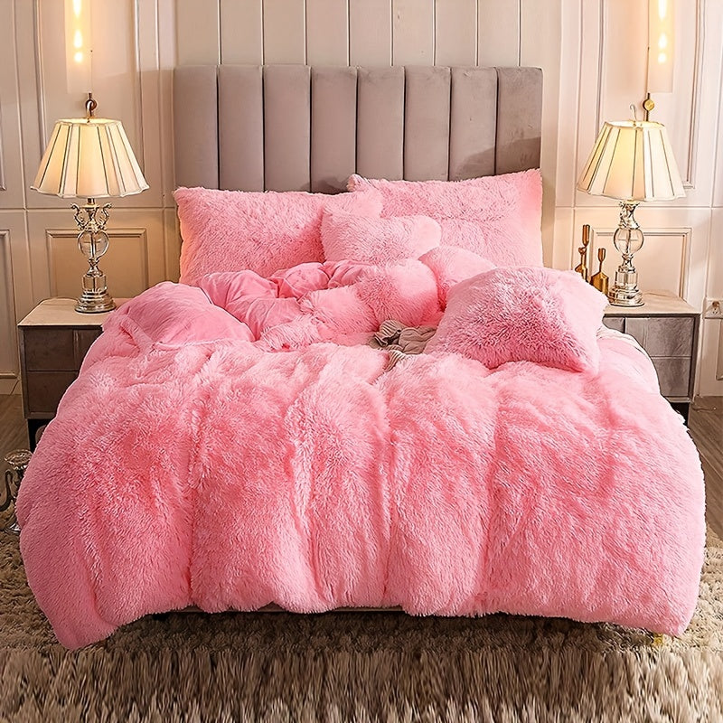 Ultra Soft Plush Duvet Cover Set with Zipper - Luxury & Comfort Kalsten