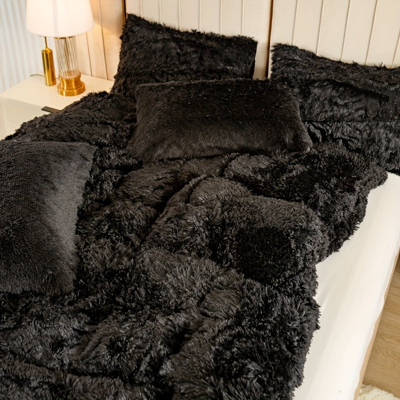 Ultra Soft Plush Duvet Cover Set with Zipper - Luxury & Comfort Kalsten