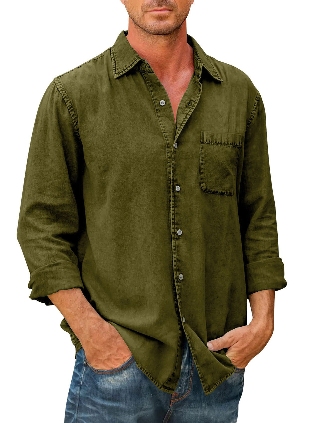 Kalsten | Long sleeve button shirt for men
