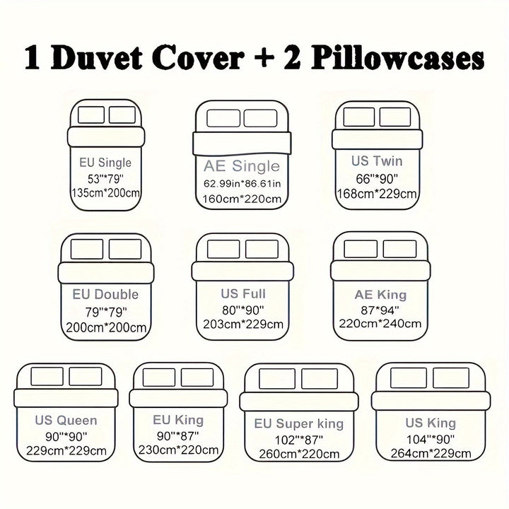 Ultra Soft Plush Duvet Cover Set with Zipper - Luxury & Comfort Kalsten