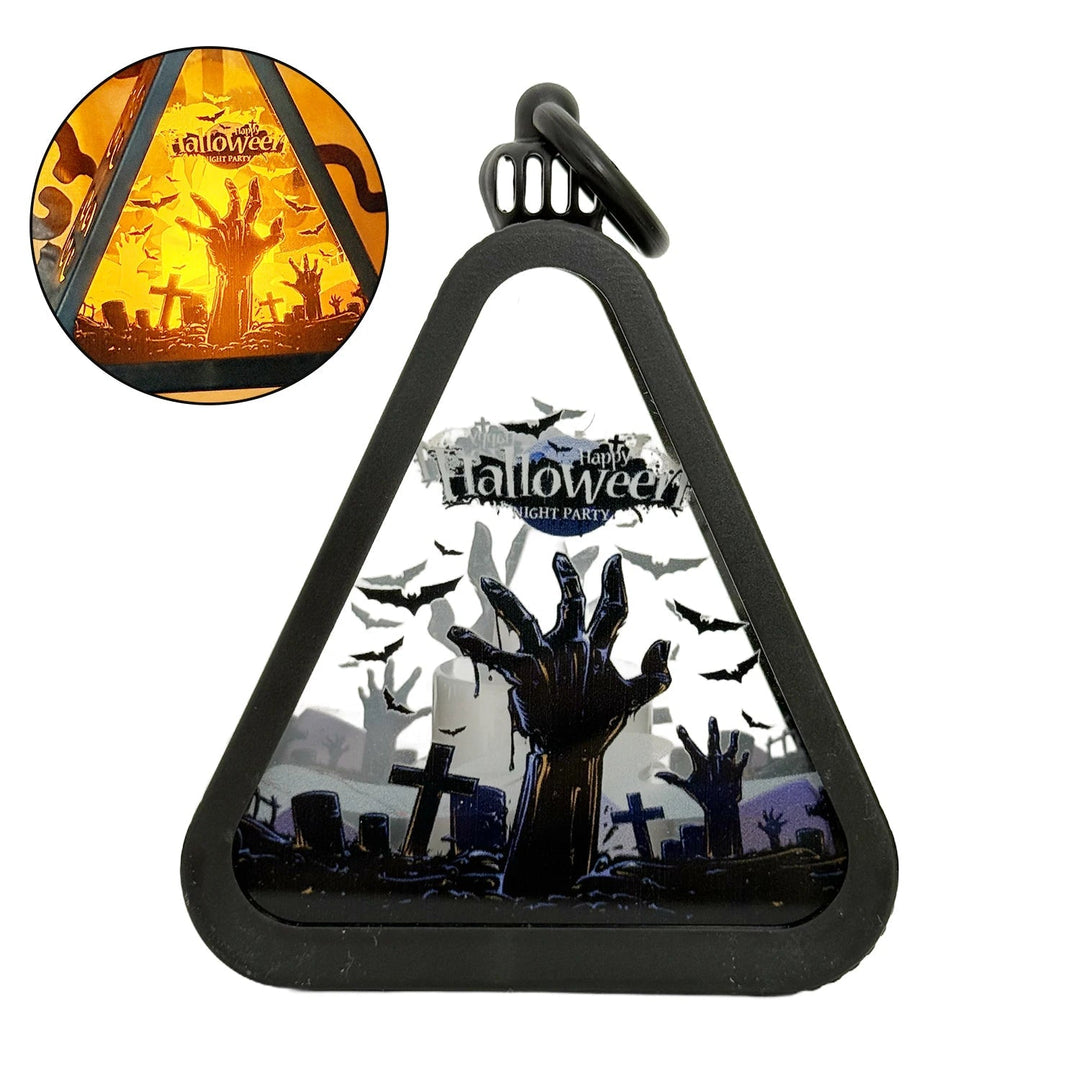 Halloween Decor Triangle Table Lamp | Noxord