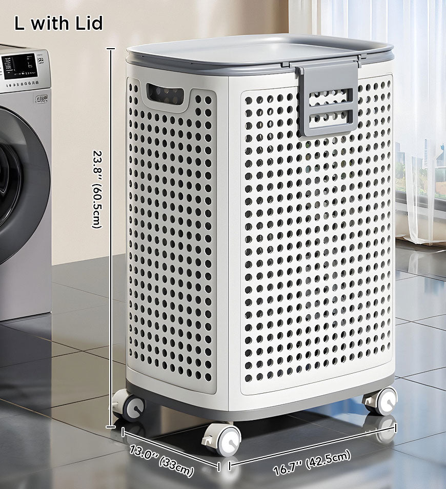GlideEase Laundry Bin — Effortless laundry carrying without back pain for tidy, fresh clothes | Kalsten