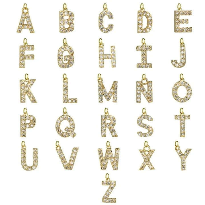 Kalsten | Dainty Diamond Letter Initial Lariat Necklace