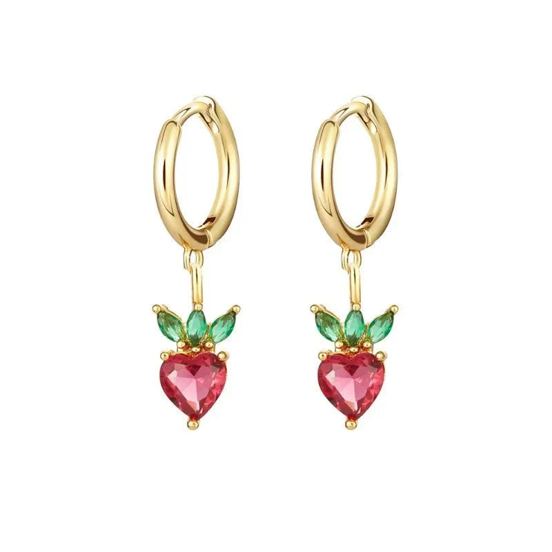Kalsten | Dainty Fruit Hoop & Stud Earrings
