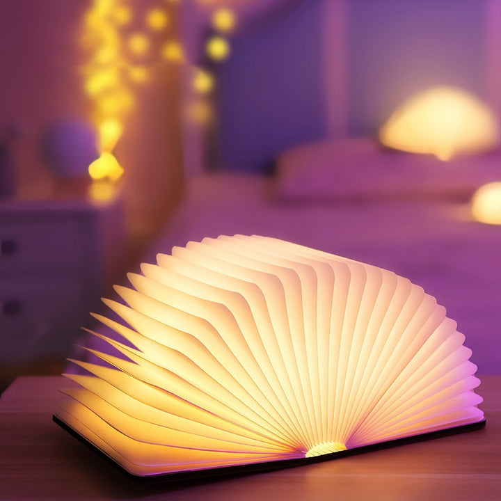 📖 Wooden Book Lamp - For Desk Study Gift Decoration Light | Noxord