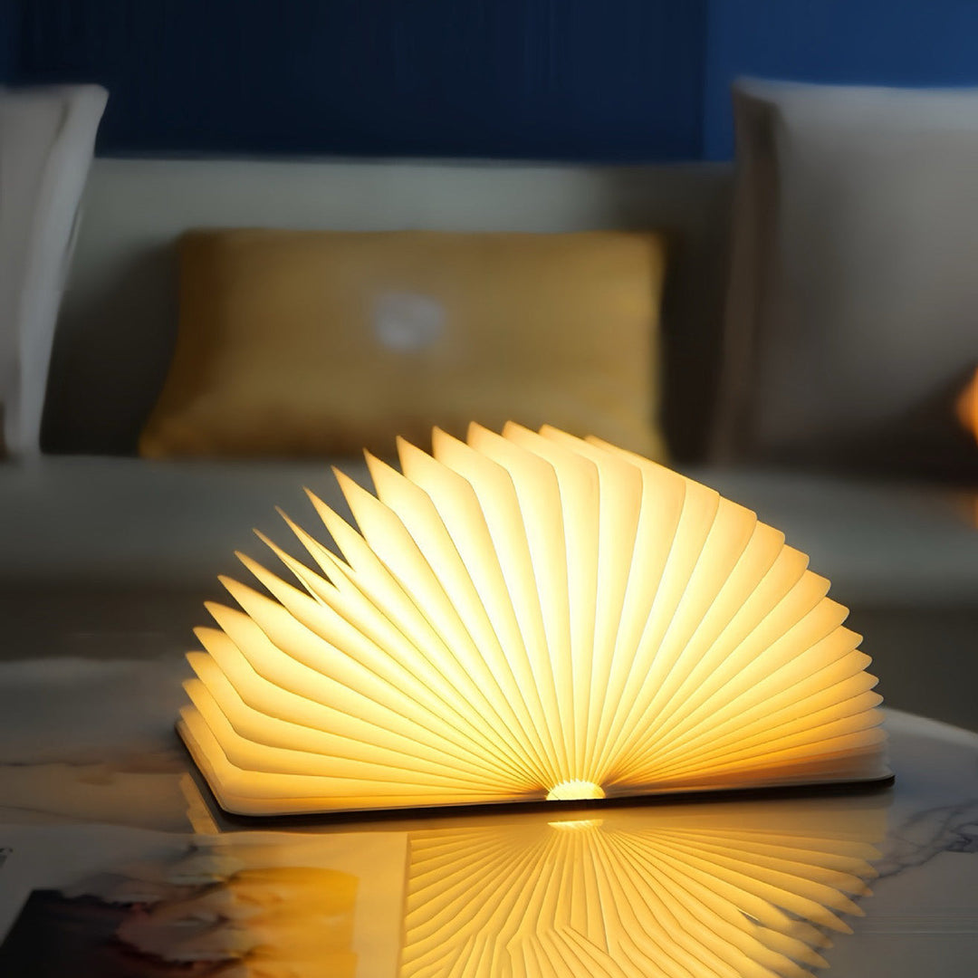📖 Wooden Book Lamp - For Desk Study Gift Decoration Light | Noxord