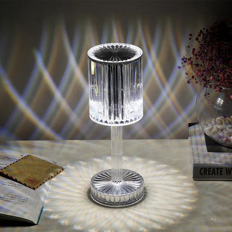 Dimmable Crystal Table Lamp with Modern Lighting - Seraphine | Noxord