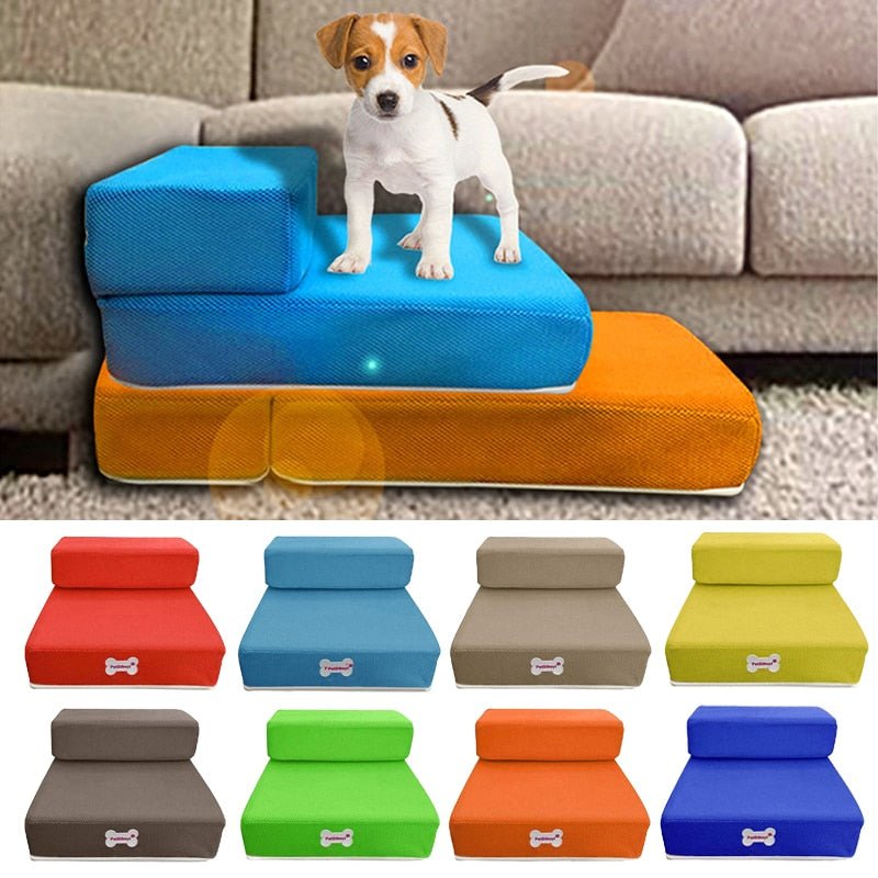 Kalsten | HOPHAVEN – Soft Foam Pet Stairs for Safe Couch & Bed Access