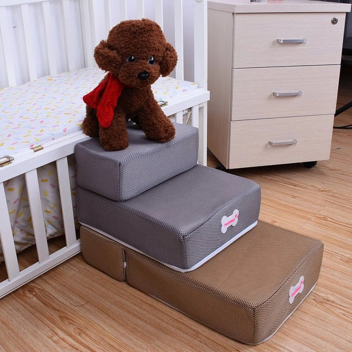 Kalsten | HOPHAVEN – Soft Foam Pet Stairs for Safe Couch & Bed Access