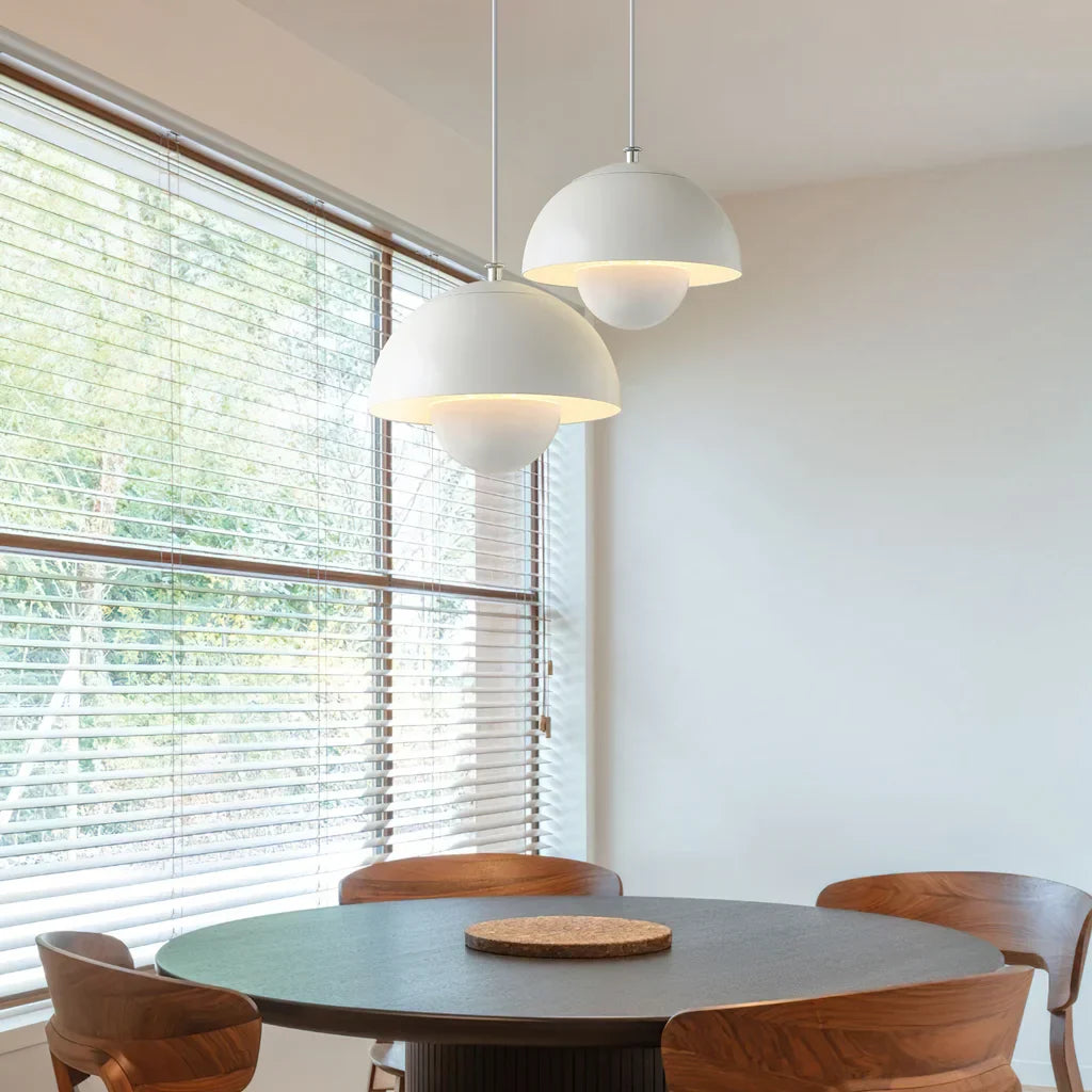 Pendant Light Metal 10 in Spherical Adjustable Living Room Dining Area Modern Chandelier Industrial Style LED Ceiling Fixture | Kalsten
