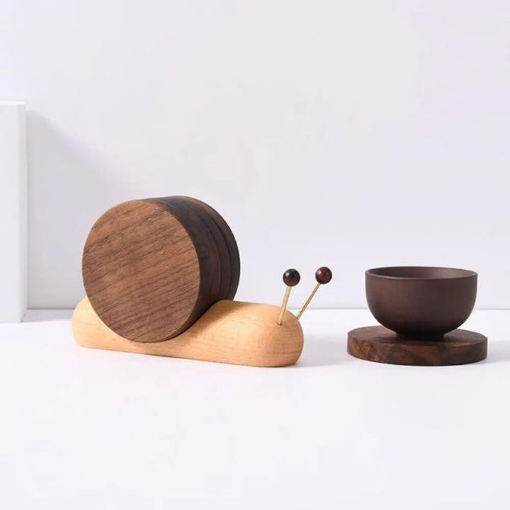 Set of snail coasters - Unique charm - Decorate coffee breaks - Elegant and functional | Kalsten
