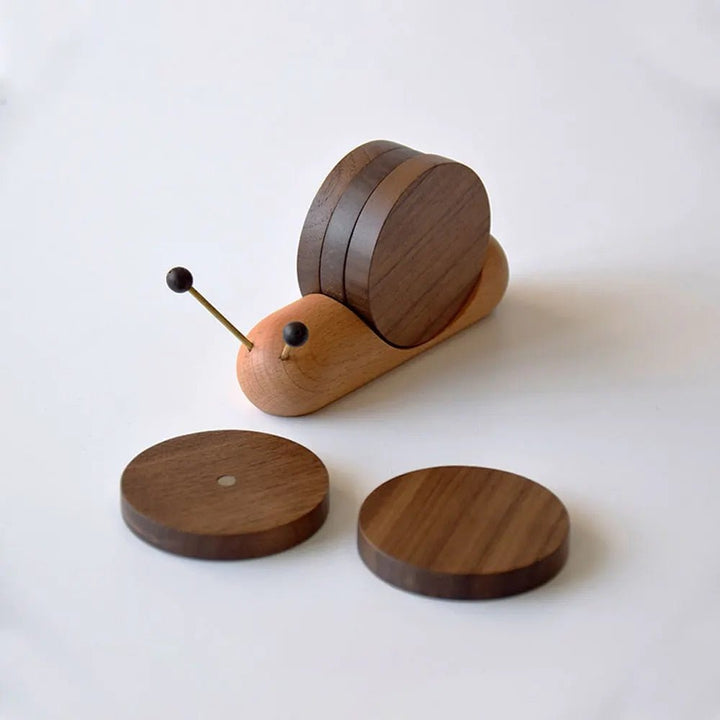 Snail coasters - Unique charm - Decorate coffee breaks - Elegant and functional | Kalsten