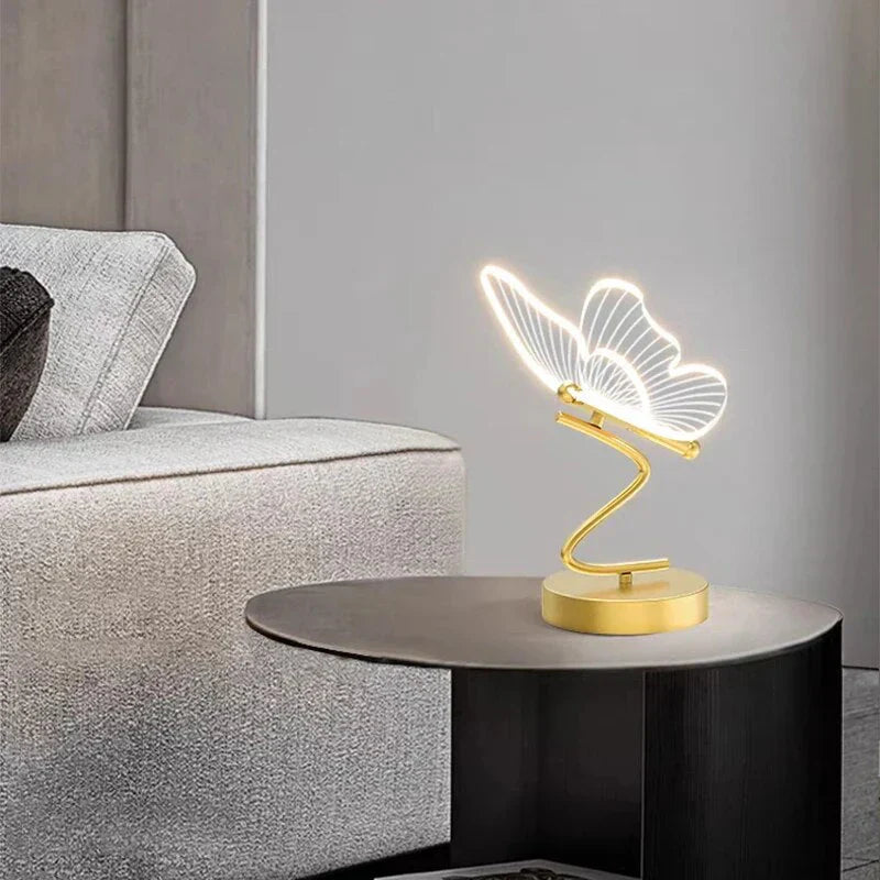 Elegant LED Table Lamp in Butterfly Design Kalsten