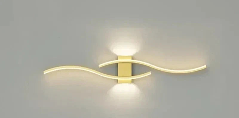 Modern LED Wall Light – Wave-shaped Design, Minimalist Style | Kalsten