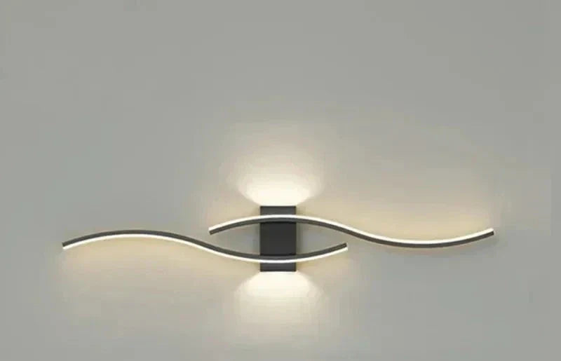 Modern LED Wall Light – Wave-shaped Design, Minimalist Style | Kalsten