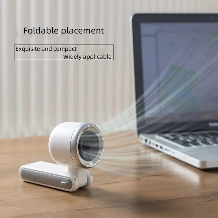 Foldable Handheld Turbo Fan with Digital Display | Kalsten