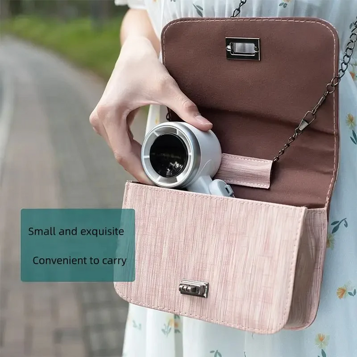 Foldable Handheld Turbo Fan with Digital Display | Kalsten