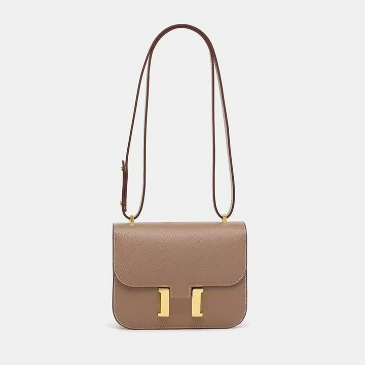 Kalsten | Small Shoulder Bag Square Pattern with Palm Leaf Design