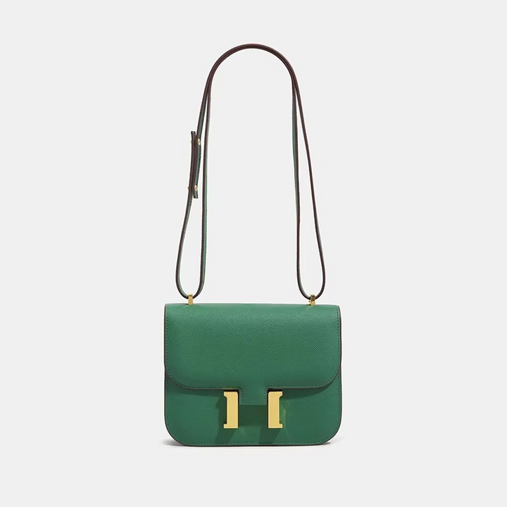 Kalsten | Small Shoulder Bag Square Pattern with Palm Leaf Design