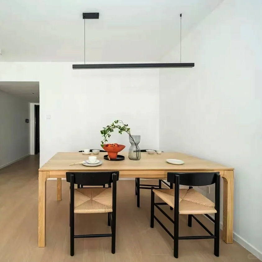 Linear Pendant Light Metal 39 in Adjustable Kitchen Island LED Warm White 3000K-6000K Modern Dining Room Hanging Lamp | Kalsten