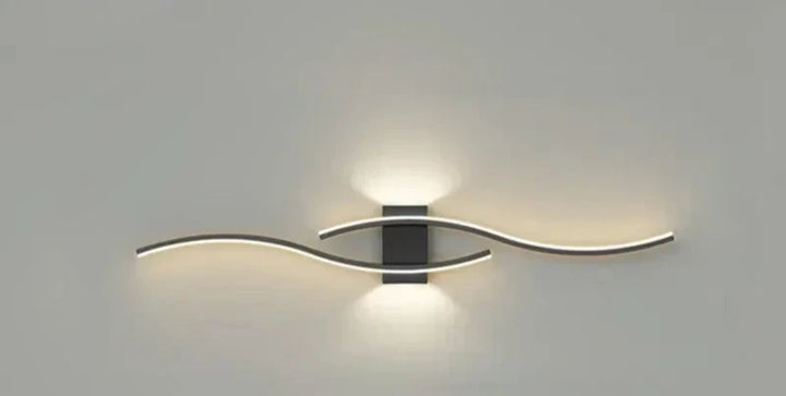 Modern LED Wall Light – Wave-shaped Design, Minimalist Style | Kalsten