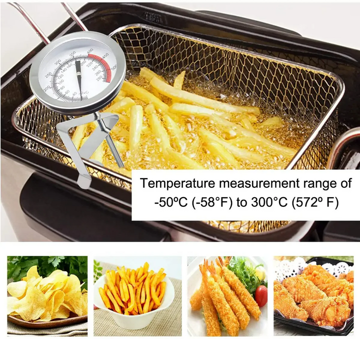 Kalsten | Stainless Steel Deep Fry Thermometer with Long Probe